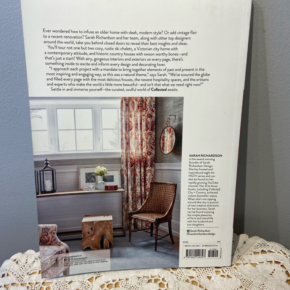 Softcover Design Book “Collected” by Sarah Richardson 🇨🇦 - Picture 3 of 5